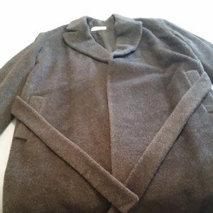 CALVIN KLEIN COAT ALPACA & WOOL - GRAY - NWOT